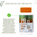 Probiótico em Cápsulas - PB11 | 120 capsúlas