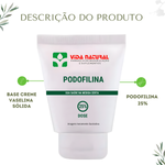Podofilina 25% base creme 15gr - Removedor de Verrugas