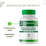 Tadalafila 15mg + Arginina 250mg - 240 Cápsulas - Vida Natural