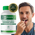 Tadalafila 15mg + Arginina 250mg - 240 Cápsulas - Vida Natural