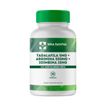 Tadalafila 5mg + Arginina 500mg + Ioimbina 15mg - 30 Cápsulas 