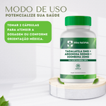Tadalafila 5mg + Arginina 500mg + Ioimbina 15mg - 30 Cápsulas 
