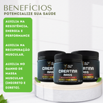 Creatina 100% Pura  Monohidratada 300g - COMPRE 2 LEVE 3