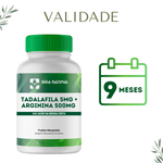 Tadalaf 5mg + Arginina 500mg - Vida Natural