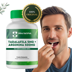 Tadalaf 5mg + Arginina 500mg - Vida Natural