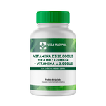 Vitamina D3 10000ui + K2 MK7 120mcg + Vitamina A 2000ui - Saúde Imunológica