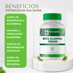 Beta Alanina  500mg - 120 Cápsulas 