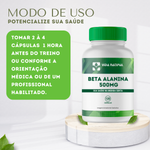 Beta Alanina  500mg - 120 Cápsulas 