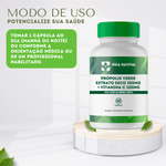 Própolis Verde Extrato Seco 250mg  + Vitamina C 100mg - 60 Cápsulas 