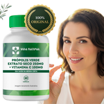 Própolis Verde Extrato Seco 250mg  + Vitamina C 100mg - 60 Cápsulas 