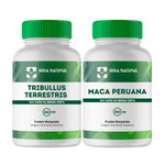 Kit 2 un Tribullus Terrestris 850mg + Maca Peruana 850mg - 180 Cápsulas  