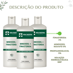 Minoxidil 5% + Finasterida 1% - 120ml Tratamento para Queda Capilar - COMPRE 2 LEVE 3