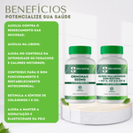 kit Ormona®  500mg - 60 Cápsulas com Ácido Hialurônico com Biotina + Vitaminas C, D e E - 60 Cápsulas 