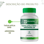 Tadalaf 5mg + Arginina 1g  - 60 Cápsulas 