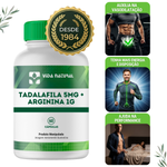 Tadalaf 5mg + Arginina 1g  - 60 Cápsulas 