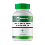 Tadalaf 5mg + Arginina 1g  - 60 Cápsulas 
