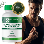 Tadalaf 20mg + Arginina 1g  - 180 cápsulas