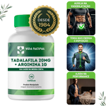 Tadalaf 20mg + Arginina 1g  - 180 cápsulas