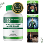 Tadalaf 20mg + Arginina 1g  - 120 cápsulas