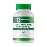 Tadalaf 10mg + Arginina 1g - 60 cápsulas