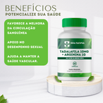 Tadalaf 10mg + Arginina 1g - 60 cápsulas