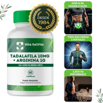 Tadalaf 10mg + Arginina 1g - 60 cápsulas