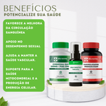 Coenzima Q10 100mg + PQQ 10mg - 60 Cápsulas com Spray Energético 20ml - Vitalidade e Energia com Vasodilatador Premium Pump - 60 Cápsulas 