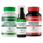 Coenzima Q10 100mg + PQQ 10mg - 60 Cápsulas com Spray Energético 20ml - Vitalidade e Energia com Vasodilatador Premium Pump - 60 Cápsulas 