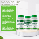 Kit Ginseng Panax 500mg - 60 Cápsulas com Tadalaf 10mg + Ocitocina 10ui + Arginina 500mg - 60 Cápsulas com NADH 10mg - 60 Cápsulas 
