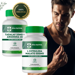 1 un Tadalaf 20mg + Arginina 1g - 180 cápsulas  + BRINDE 1 un L-Citrulina Di Malato 500mg - 120 Cápsulas  