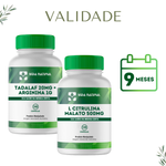 1 un Tadalaf 20mg + Arginina 1g - 180 cápsulas  + BRINDE 1 un L-Citrulina Di Malato 500mg - 120 Cápsulas  