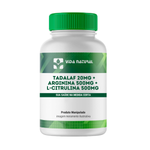 Tadalaf 20mg + Arginina 500mg + L-Citrulina Malato 500mg 