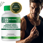 Tadalaf 10mg + Arginina 500mg + L-Citrulina Malato 500mg - Vida Natural 