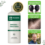 Minoxidil 5% + Finasterida 1% 120 ml - Tratamento para Queda Capilar