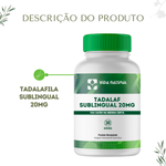 Tadalaf Sublingual 20mg 60 Pastilhas - Vida Natural