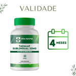 Tadalaf Sublingual 20mg 60 Pastilhas - Vida Natural