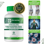 Cúrcuma 95% curcuminoides 130mg + Colágeno UCII 40mg - 30 cápsulas