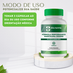 Fórmula Performance Masculina - Feno Grego 200mg, Arginina 200mg, Turkesterone 200mg, Tribullus Terrestris 200mg, Maca Peruana 200mg, Long Jack 200mg, Catuaba 100mg, Marapuama 100mg, Zinco 5mg, Vit B6 1mg, Vit B12 45mcg - 90 cápsulas