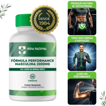 Fórmula Performance Masculina - Feno Grego 200mg, Arginina 200mg, Turkesterone 200mg, Tribullus Terrestris 200mg, Maca Peruana 200mg, Long Jack 200mg, Catuaba 100mg, Marapuama 100mg, Zinco 5mg, Vit B6 1mg, Vit B12 45mcg - 90 cápsulas