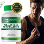 Tadalaf 20mg + Arginina 500mg - Vida Natural
