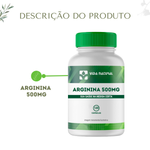 Arginina 500mg - 120 cápsulas