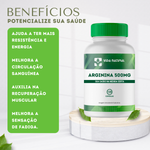Arginina 500mg - 120 cápsulas