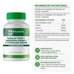 Tadalaf 20mg + Arginina 500mg + L-Citrulina Malato 500mg - COMPRE 2 LEVE 3