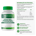 Tadalaf 5mg + Arginina 500mg + L-Citrulina Malato 500mg - Vida Natural 