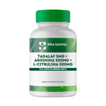 Tadalaf 5mg + Arginina 500mg + L-Citrulina Malato 500mg - Vida Natural 