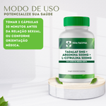 Tadalaf 5mg + Arginina 500mg + L-Citrulina Malato 500mg - Vida Natural 