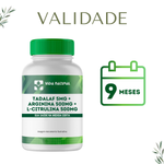 Tadalaf 5mg + Arginina 500mg + L-Citrulina Malato 500mg - Vida Natural 