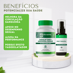 Kit 1 Tadalaf 5mg + Arginina 500mg - 60 Cápsulas com 1 Spray Tadala  20mg - 30ml