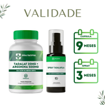 Kit 1 Tadalaf 20mg + Arginina 500mg - 60 Cápsulas com 1 Spray Tadala  20mg - 30ml