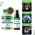 Kit 1 Tadalaf 20mg + Arginina 500mg - 60 Cápsulas com 1 Spray Tadala  20mg - 30ml